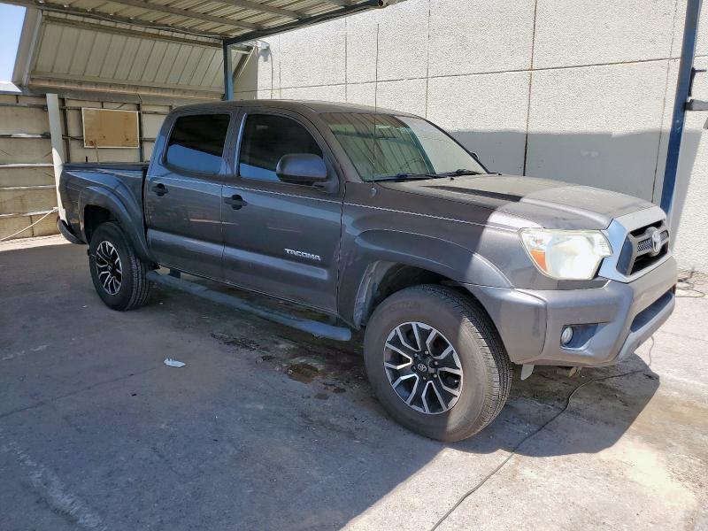5TFJU4GN3FX065393 - 2015 TOYOTA TACOMA DOUBLE CAB PRERUNNER GRAY photo 4