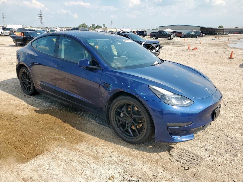 5YJ3E1EA2PF579459 - 2023 TESLA MODEL 3 蓝色 照片 4