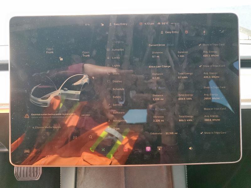 5YJ3E1EA2PF579459 - 2023 TESLA MODEL 3 蓝色 照片 9