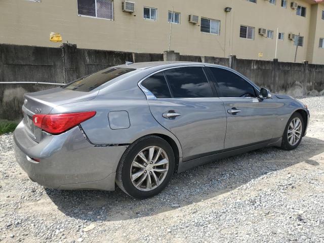 JN1BV7AP1FM352880 - 2015 INFINITI Q50 BASE GRAY photo 3