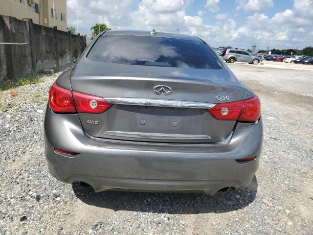 JN1BV7AP1FM352880 - 2015 INFINITI Q50 BASE GRAY photo 6