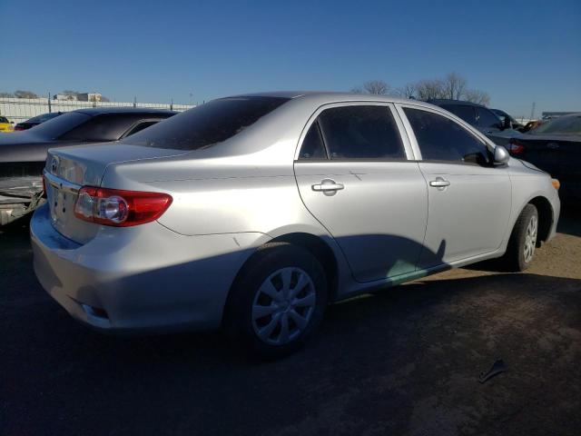 5YFBU4EE0DP138240 - 2013 TOYOTA COROLLA BASE SILVER photo 3