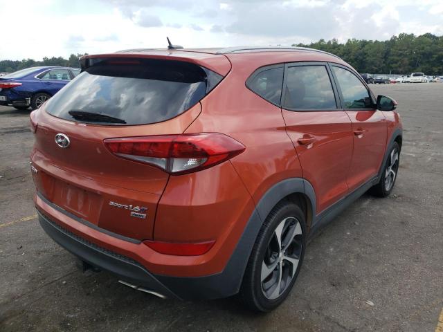 KM8J3CA26GU106643 - 2016 HYUNDAI TUCSON SPO LIMITED ORANGE photo 3