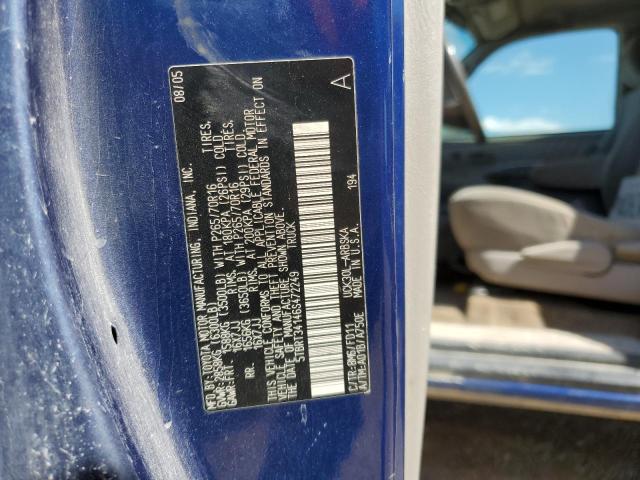 5TBRT34146S472249 - 2006 TOYOTA TUNDRA ACCESS CAB SR5 BLUE photo 12