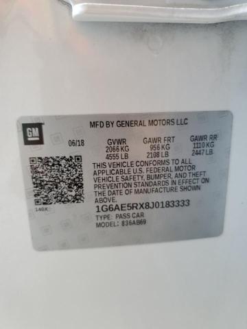 1G6AE5RX8J0183333 - 2018 CADILLAC ATS Ақ фото 12