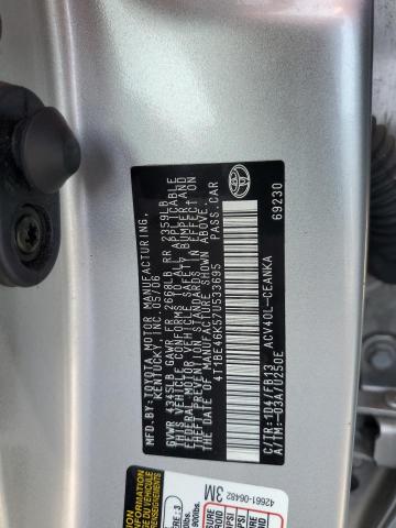 4T1BE46K57U533695 - 2007 TOYOTA CAMRY CE SILVER photo 13