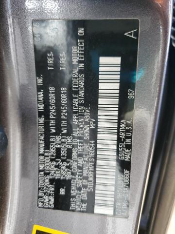 5TDJKRFH7FS160544 - 2015 TOYOTA HIGHLANDER XLE Մոխրագույն լուսանկար 14