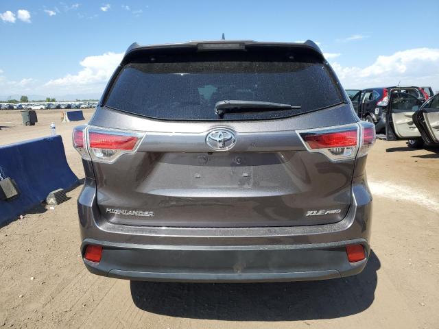 5TDJKRFH7FS160544 - 2015 TOYOTA HIGHLANDER XLE Մոխրագույն լուսանկար 6
