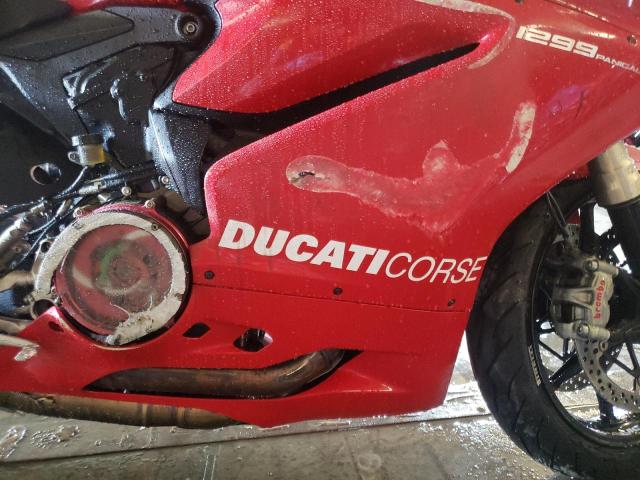 ZDM14BYW7FB000785 - 2015 DUCATI SUPERBIKE 1299 PANIGALE RED photo 9