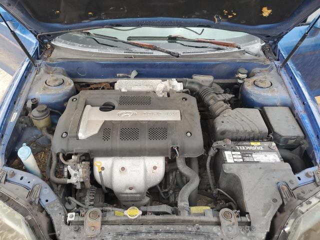 KMHHM65D25U162231 - 2005 HYUNDAI TIBURON BLUE photo 11