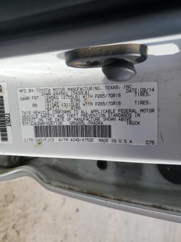 5TFJU4GN6FX067106 - 2015 TOYOTA TACOMA DOUBLE CAB PRERUNNER WHITE photo 13