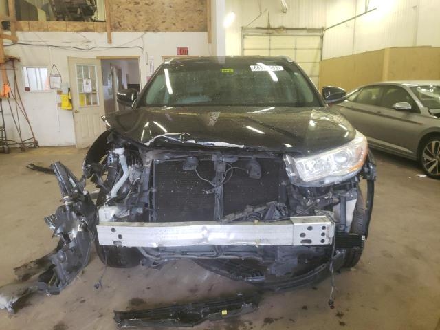 5TDJKRFH4GS259243 - 2016 TOYOTA HIGHLANDER XLE BLACK photo 5