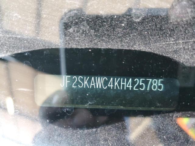 JF2SKAWC4KH425785 - 2019 SUBARU FORESTER TOURING GRAY photo 14