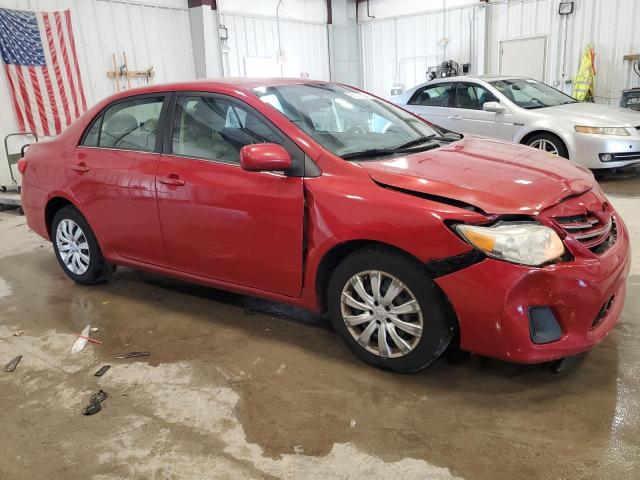 2T1BU4EE3DC923657 - 2013 TOYOTA COROLLA BASE RED photo 4