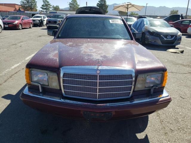 WDBCA35E2LA527955 - 1990 MERCEDES-BENZ 420 SEL MAROON photo 5