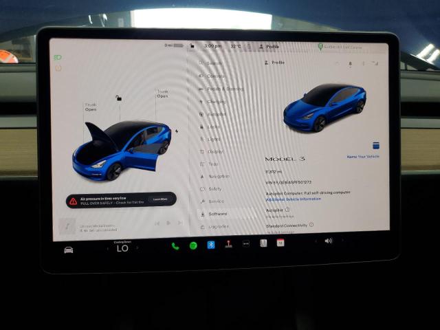 5YJ3E1EA5PF501273 - 2023 TESLA MODEL 3 Mavi foto 9