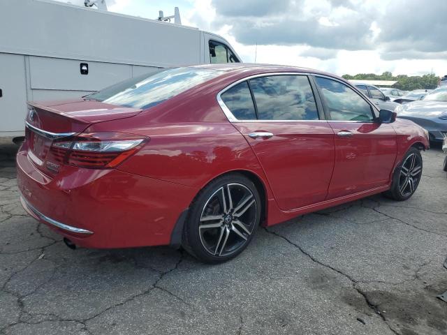1HGCR2F51GA076382 - 2016 HONDA ACCORD SPORT RED photo 3