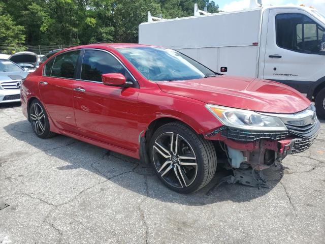 1HGCR2F51GA076382 - 2016 HONDA ACCORD SPORT RED photo 4