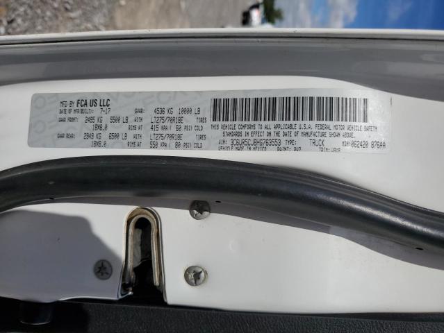 3C6UR5CJ8HG763553 - 2017 RAM 2500 ST WHITE photo 12