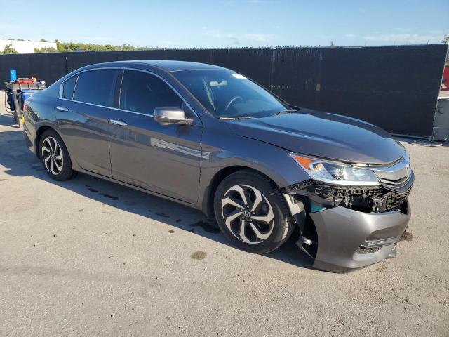 1HGCR2F75HA005205 - 2017 HONDA ACCORD EX ნაცრისფერი ფოტო 4