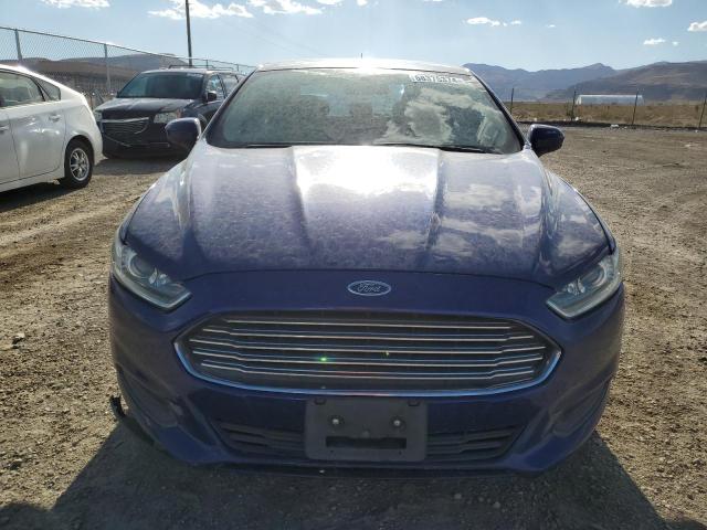 1FA6P0G73E5398961 - 2014 FORD FUSION S BLUE photo 5