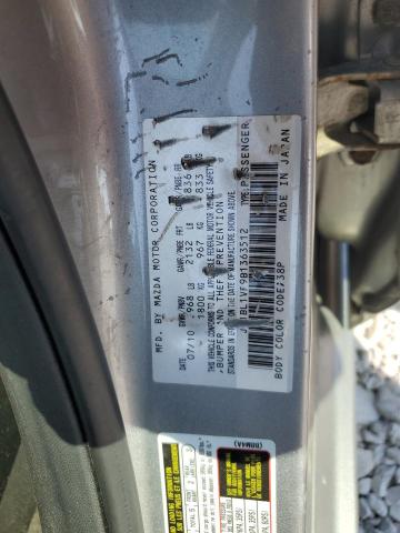 JM1BL1VF9B1363512 - 2011 MAZDA 3 I SILVER photo 12