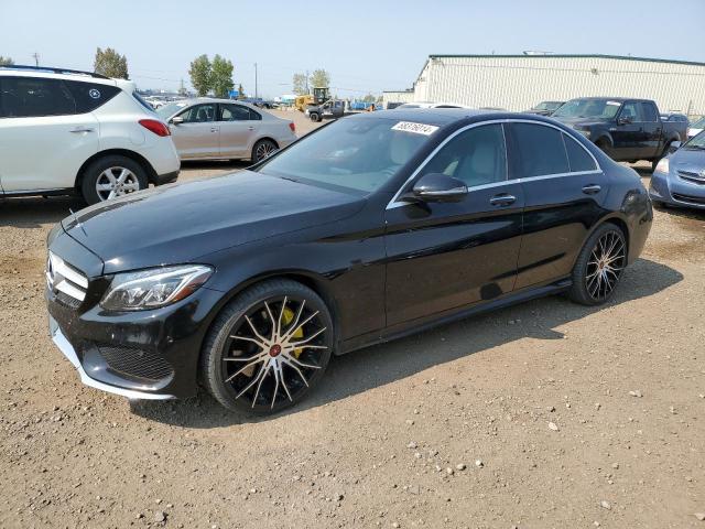 55SWF4KB5GU132177 - 2016 MERCEDES-BENZ C 300 4MATIC BLACK photo 1