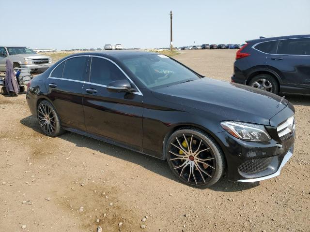 55SWF4KB5GU132177 - 2016 MERCEDES-BENZ C 300 4MATIC BLACK photo 4