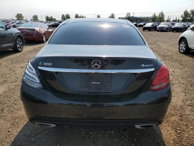 55SWF4KB5GU132177 - 2016 MERCEDES-BENZ C 300 4MATIC BLACK photo 6