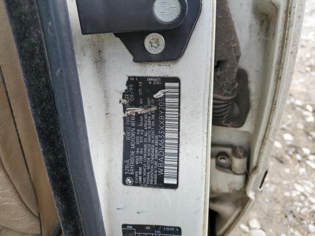 WBADM633XXBY20578 - 1999 BMW 5 SERIES I AUTOMATIC WHITE photo 12