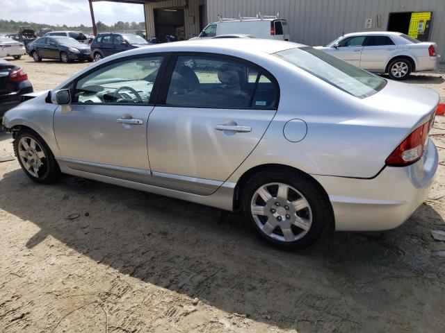 19XFA16549E014780 - 2009 HONDA CIVIC LX SILVER photo 2