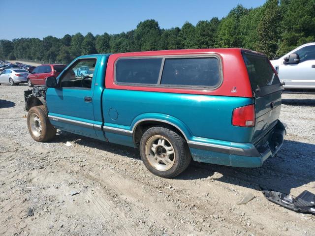 1GCCS14Z2SK111758 - 1995 CHEVROLET S TRUCK S10 TEAL photo 2