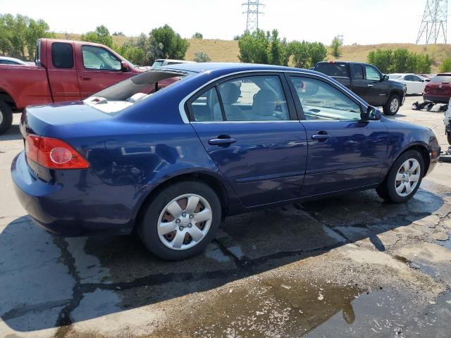 KNAGE123485244016 - 2008 KIA OPTIMA LX BLUE photo 3