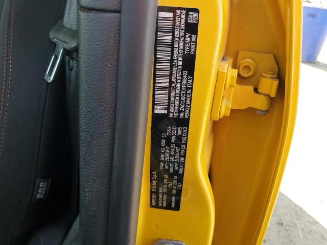 ZACCJBCT0FPB65403 - 2015 JEEP RENEGADE TRAILHAWK YELLOW photo 12