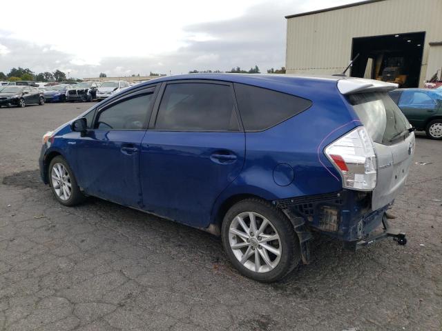 JTDZN3EU1E3355836 - 2014 TOYOTA PRIUS V BLUE photo 2