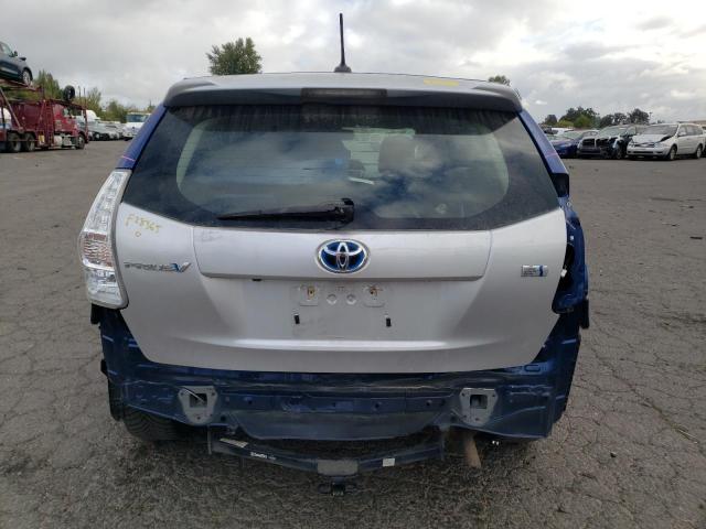 JTDZN3EU1E3355836 - 2014 TOYOTA PRIUS V BLUE photo 6