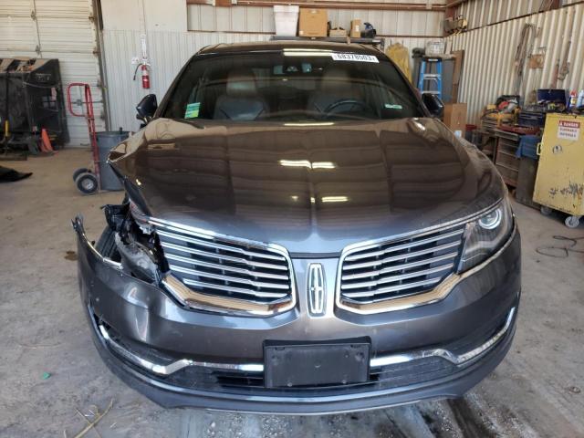 2LMPJ6LR9HBL46051 - 2017 LINCOLN MKX RESERVE GRAY photo 5
