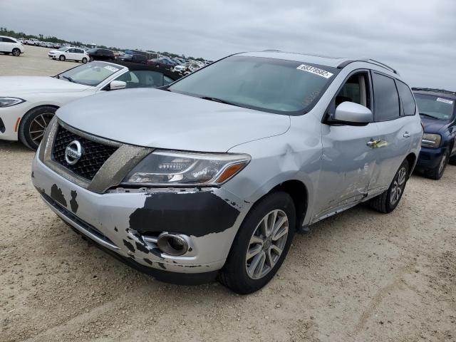 5N1AR2MN5DC609516 - 2013 NISSAN PATHFINDER S SILVER photo 1