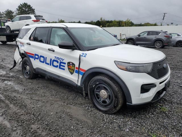1FM5K8AB2LGB83911 - 2020 FORD EXPLORER POLICE INTERCEPTOR WHITE photo 4