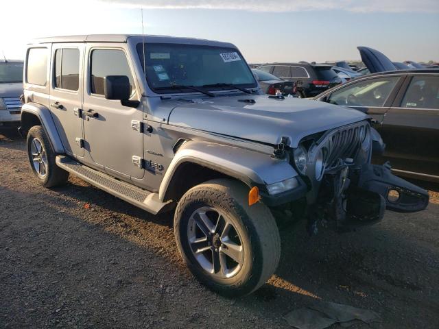 1C4HJXEG0JW166628 - 2018 JEEP WRANGLER U SAHARA GRAY photo 4