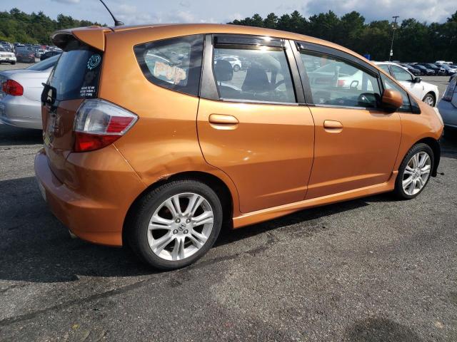 JHMGE8H47AS025472 - 2010 HONDA FIT SPORT ORANGE photo 3