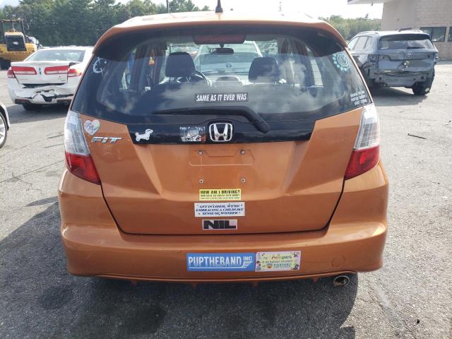 JHMGE8H47AS025472 - 2010 HONDA FIT SPORT ORANGE photo 6