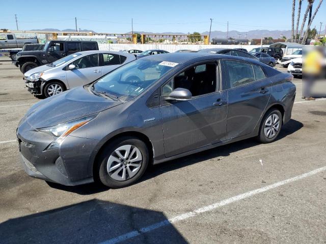 JTDKBRFU3J3070352 - 2018 TOYOTA PRIUS GRAY photo 1