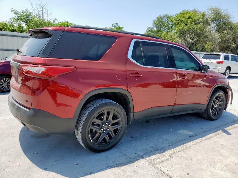 1GNERGKW9MJ212974 - 2021 CHEVROLET TRAVERSE LT 红色 照片 3
