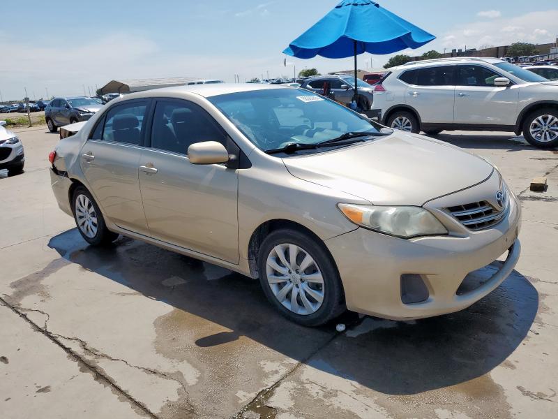 5YFBU4EE2DP142905 - 2013 TOYOTA COROLLA BASE Beżowy zdjęcie 4