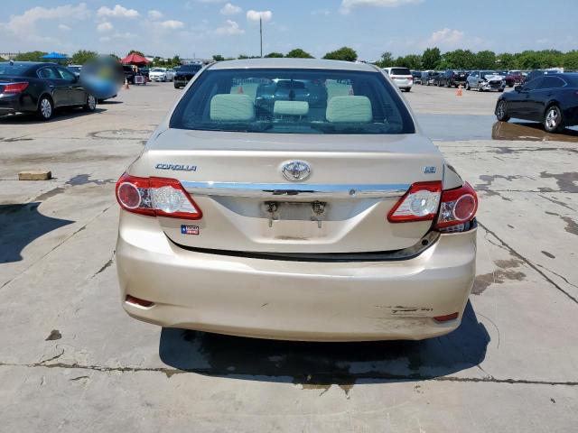 5YFBU4EE2DP142905 - 2013 TOYOTA COROLLA BASE Beżowy zdjęcie 6