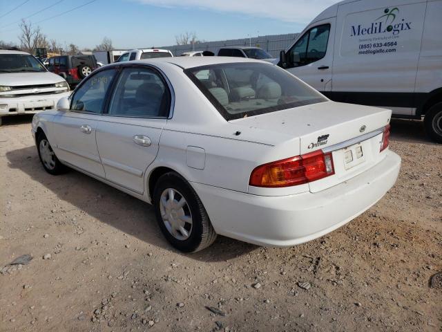 KNAGD126615036898 - 2001 KIA OPTIMA MAGENTIS WHITE photo 3