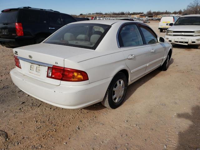 KNAGD126615036898 - 2001 KIA OPTIMA MAGENTIS WHITE photo 4