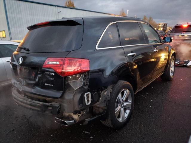2HNYD2H64BH528161 - 2011 ACURA MDX TECHNOLOGY BLACK photo 3
