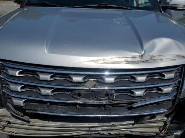 1FM5K8F8XHGD95265 - 2017 FORD EXPLORER LIMITED Srebrny zdjęcie 12